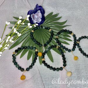 Jade Bracelet with Charm